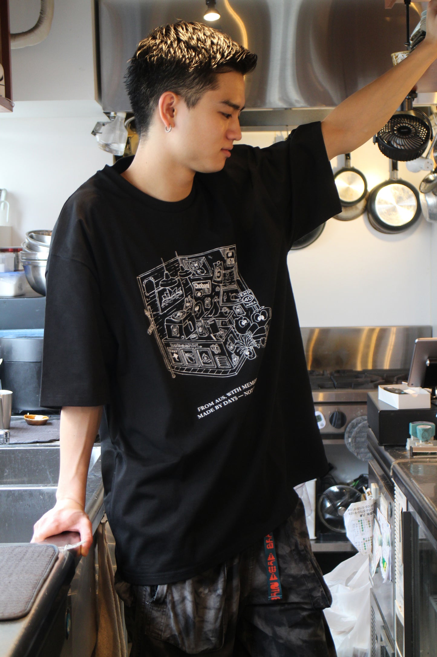 MADE BY DAYS Tee - Kobashiri。x T.D. / Black
