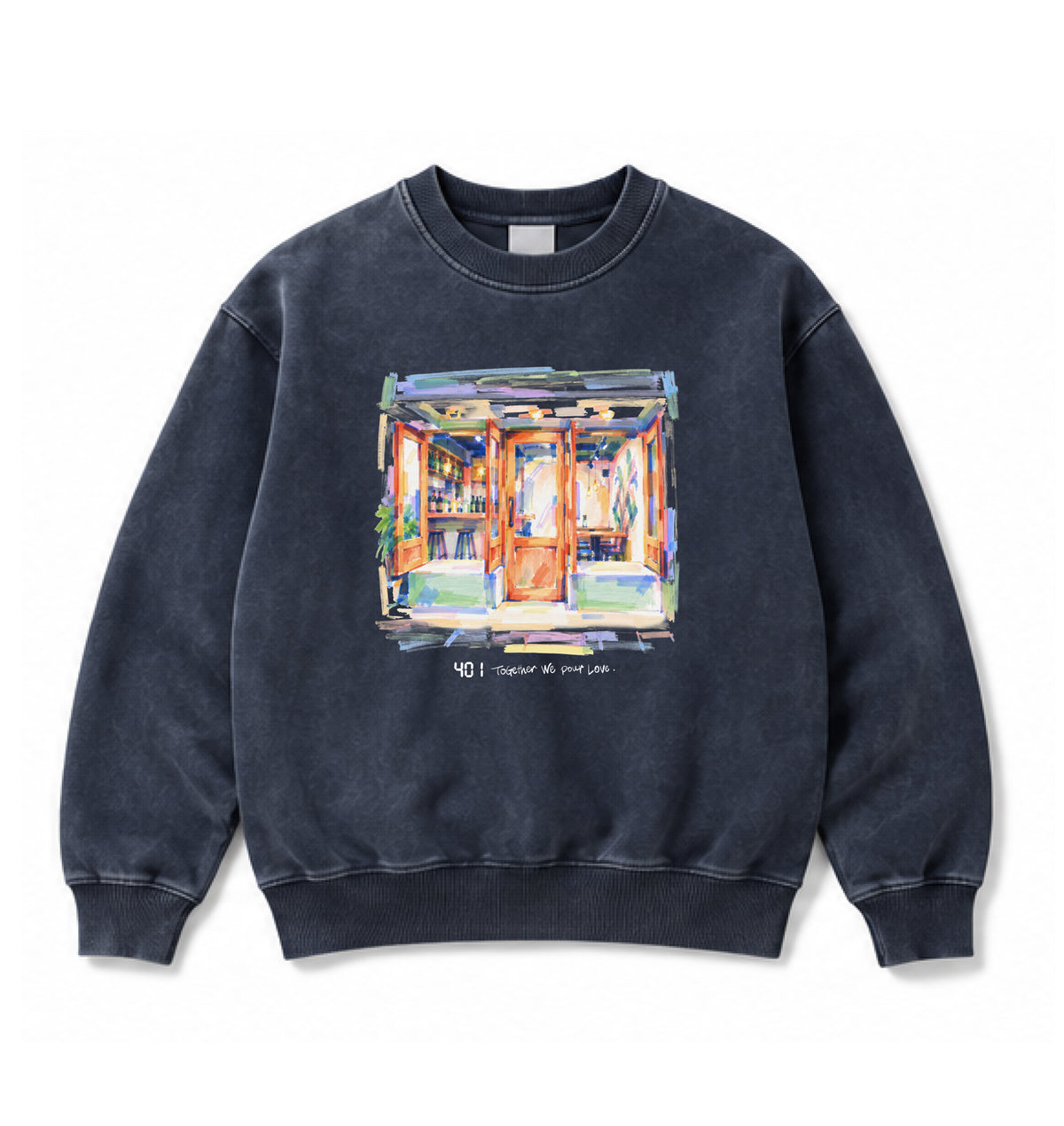 401 FRONT SWEAT / Vintage Navy