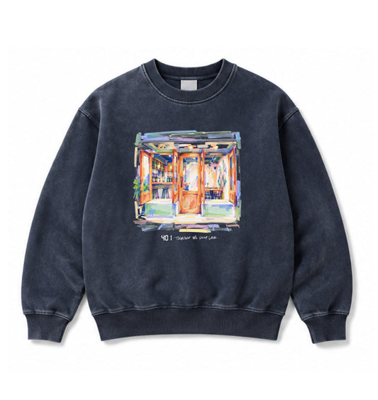 401 FRONT SWEAT / Vintage Navy