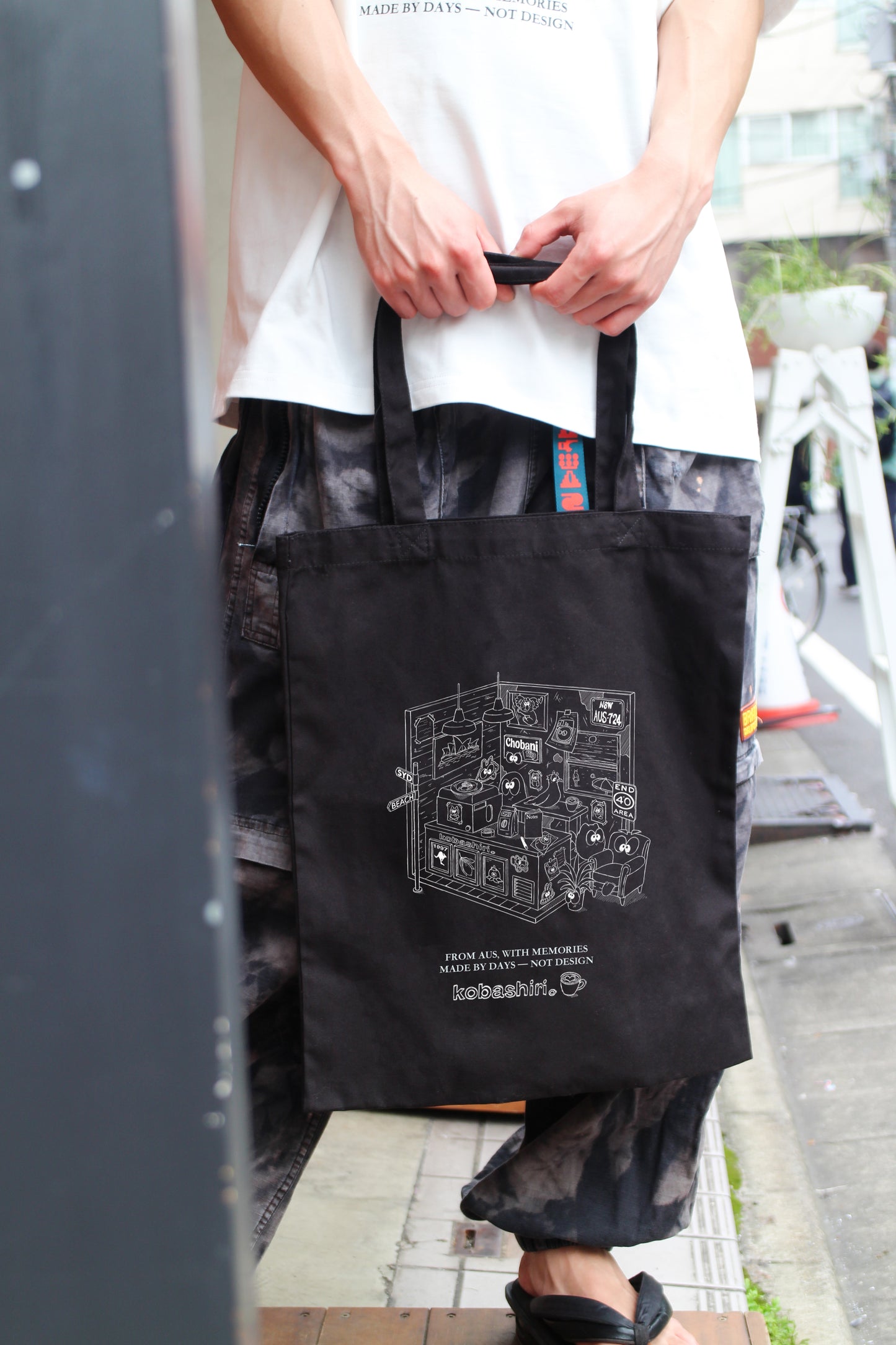 MADE BY DAYS Tote Bag - Kobashiri。x T.D. / Black