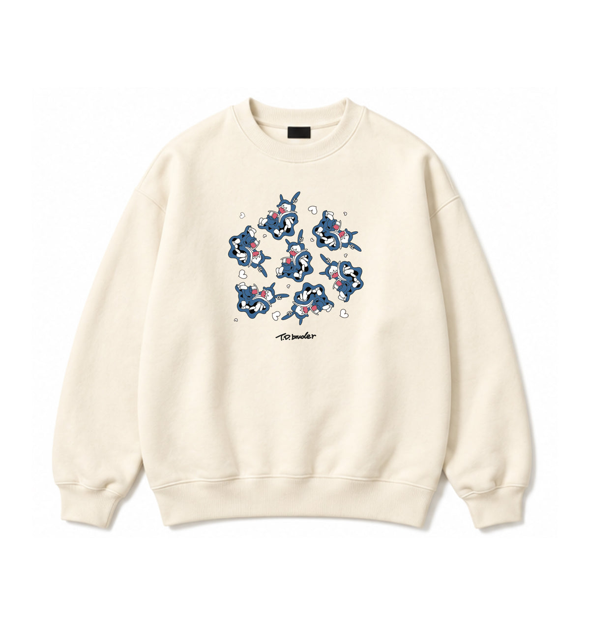 T.D. "ROUND&ROUND" SWEAT / Vintage White