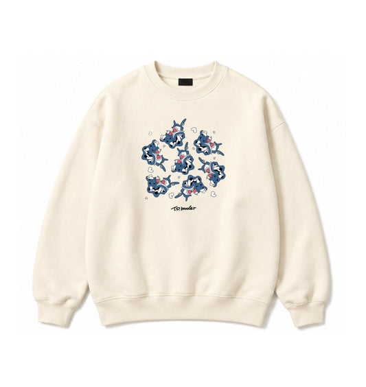 T.D. "ROUND&ROUND" SWEAT / Vintage White