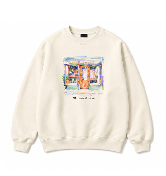 401 FRONT SWEAT / Vintage White