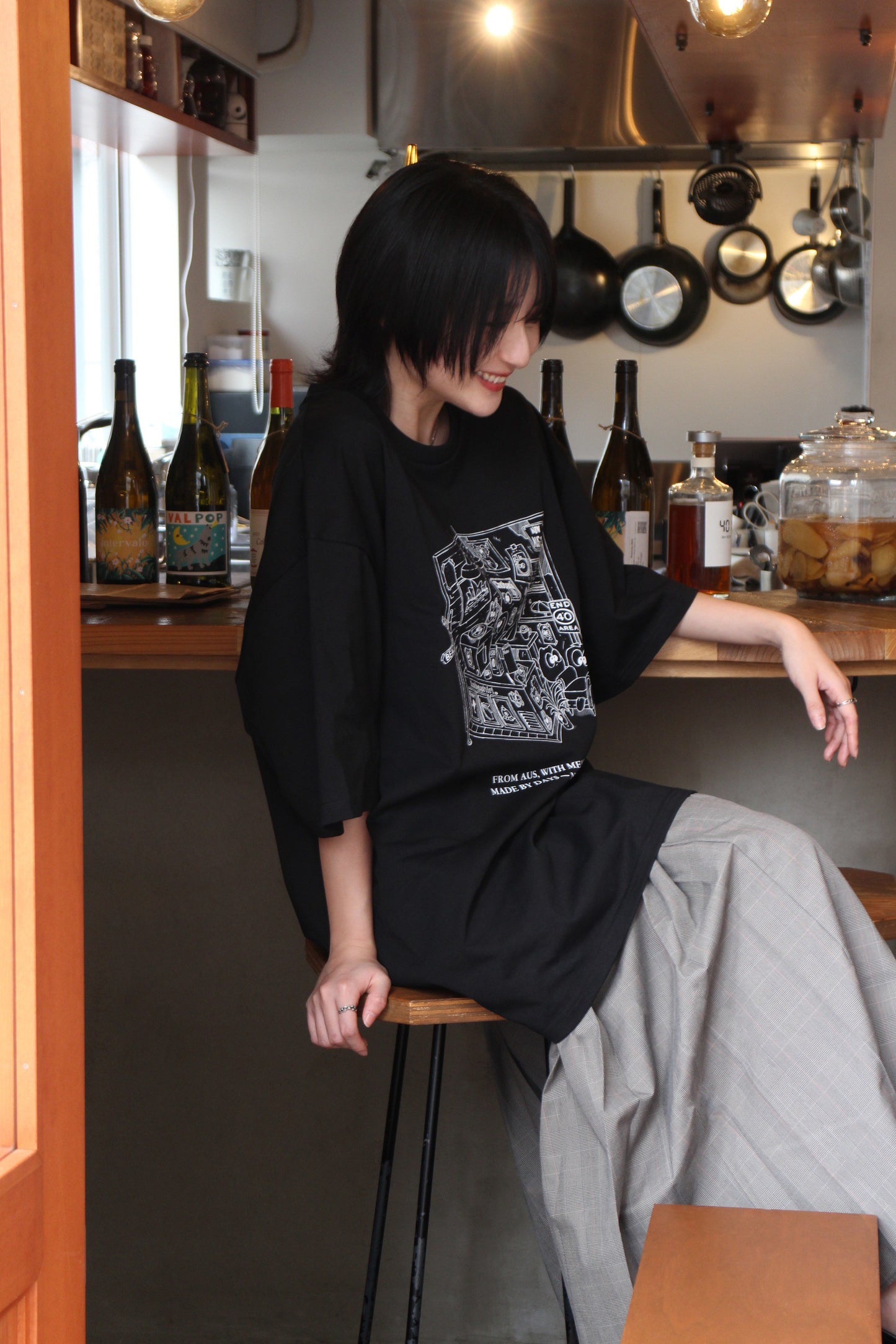 MADE BY DAYS Tee - Kobashiri。x T.D. / Black