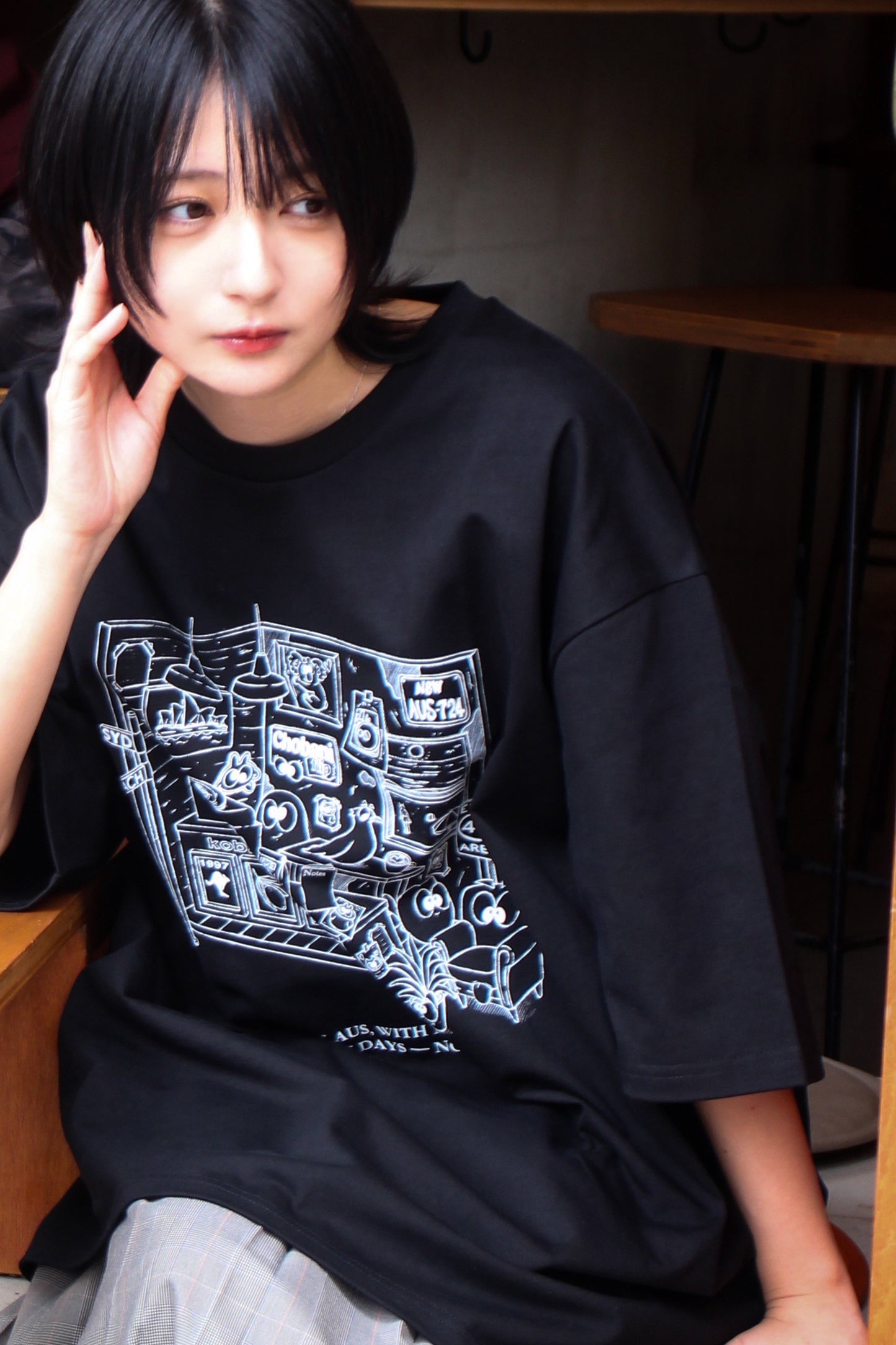 MADE BY DAYS Tee - Kobashiri。x T.D. / Black
