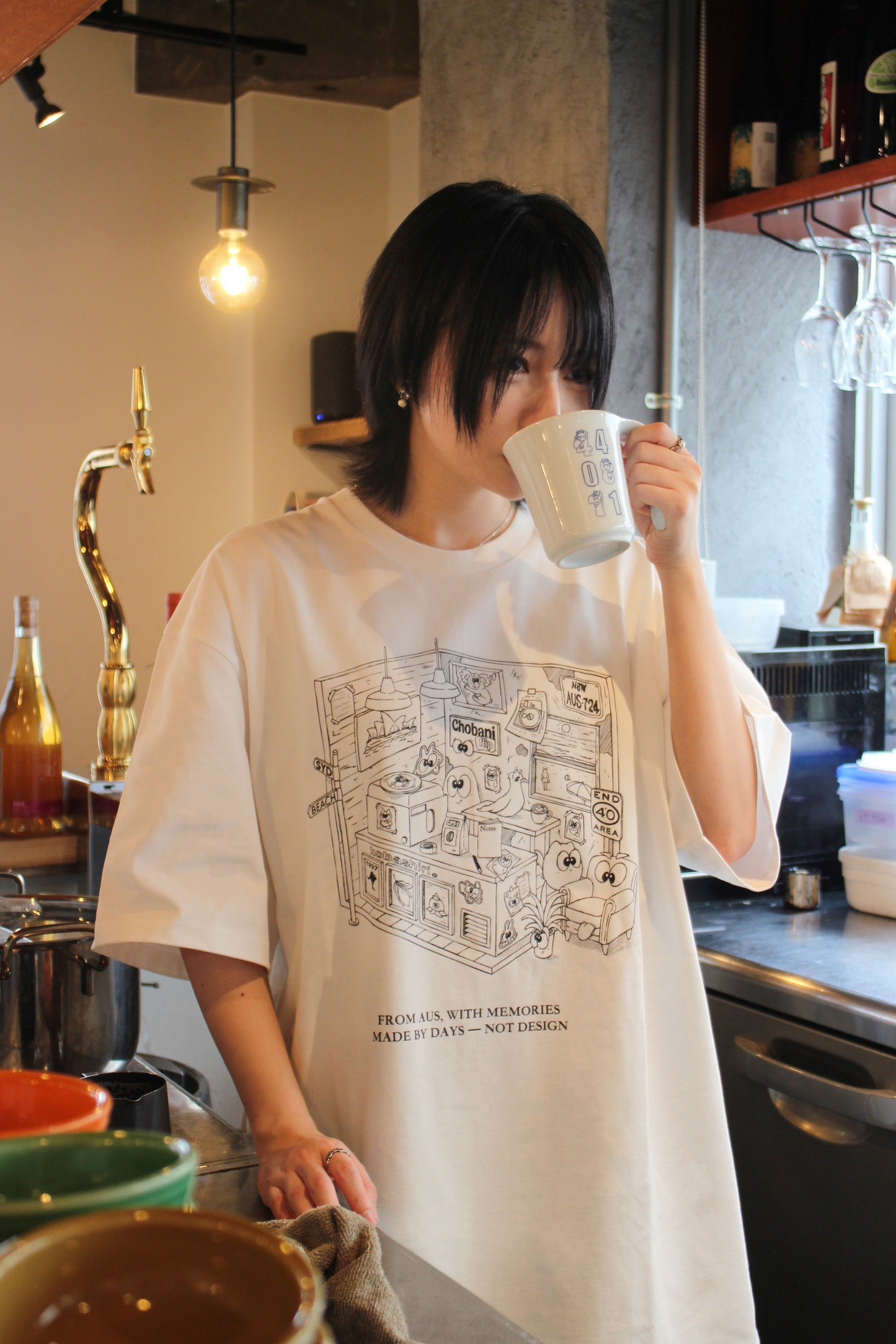 MADE BY DAYS Tee - Kobashiri。x T.D. / White