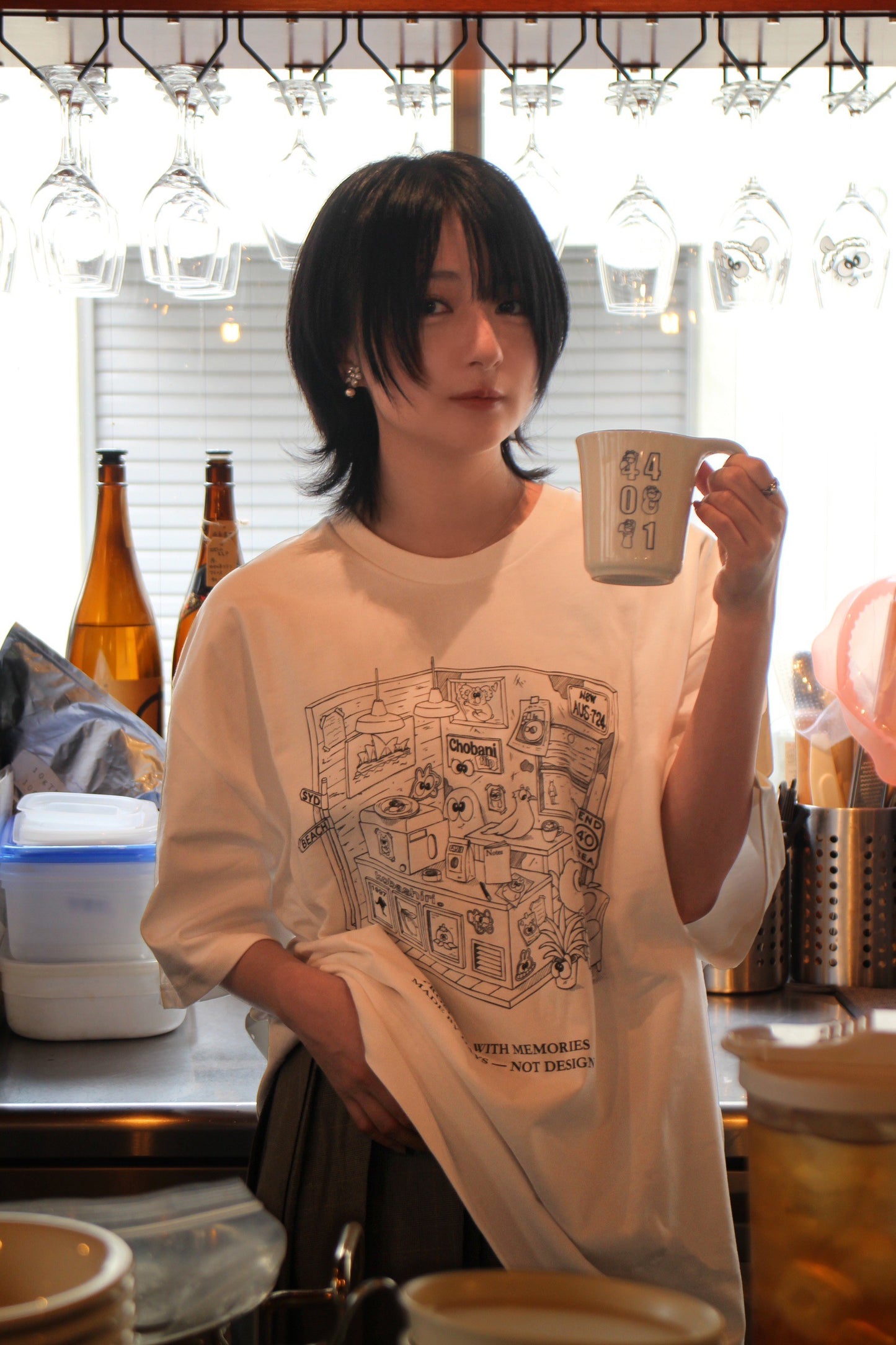 MADE BY DAYS Tee - Kobashiri。x T.D. / White