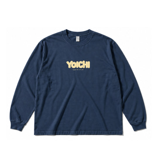 YOICHI LOGO Long-Tee / Vintage Navy