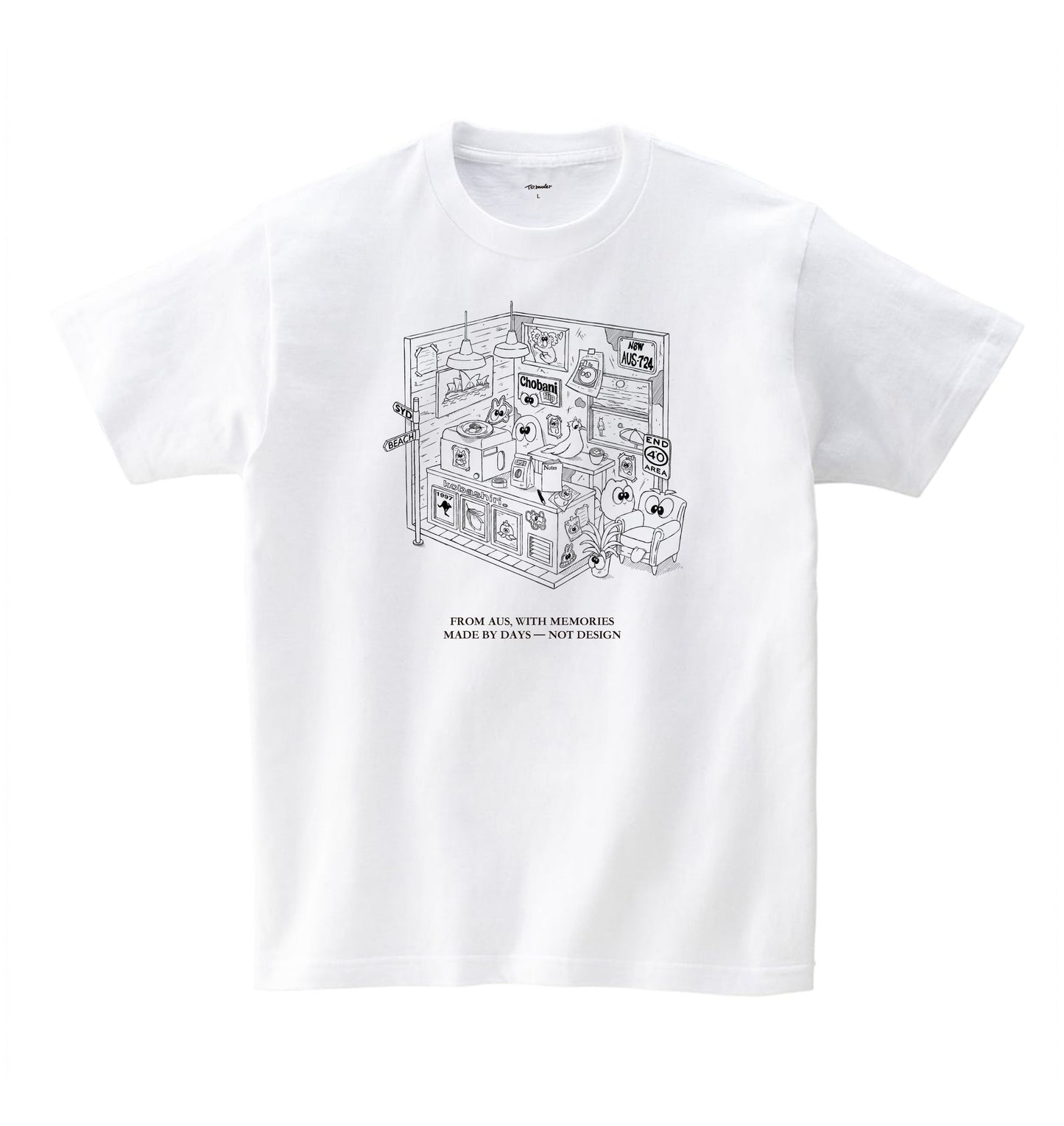 MADE BY DAYS Tee - Kobashiri。x T.D. / White