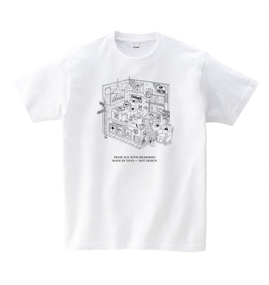 MADE BY DAYS Tee - Kobashiri。x T.D. / White