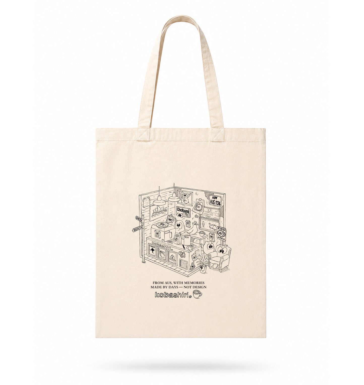 MADE BY DAYS Tote Bag - Kobashiri。x T.D. / Natural